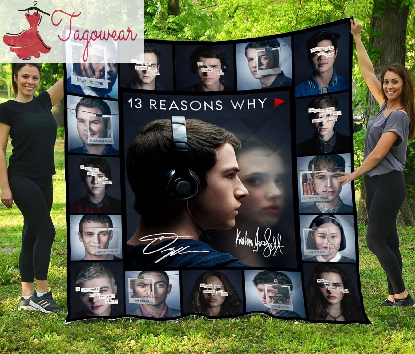 13 Reasons Why Signature Quilt Blanket