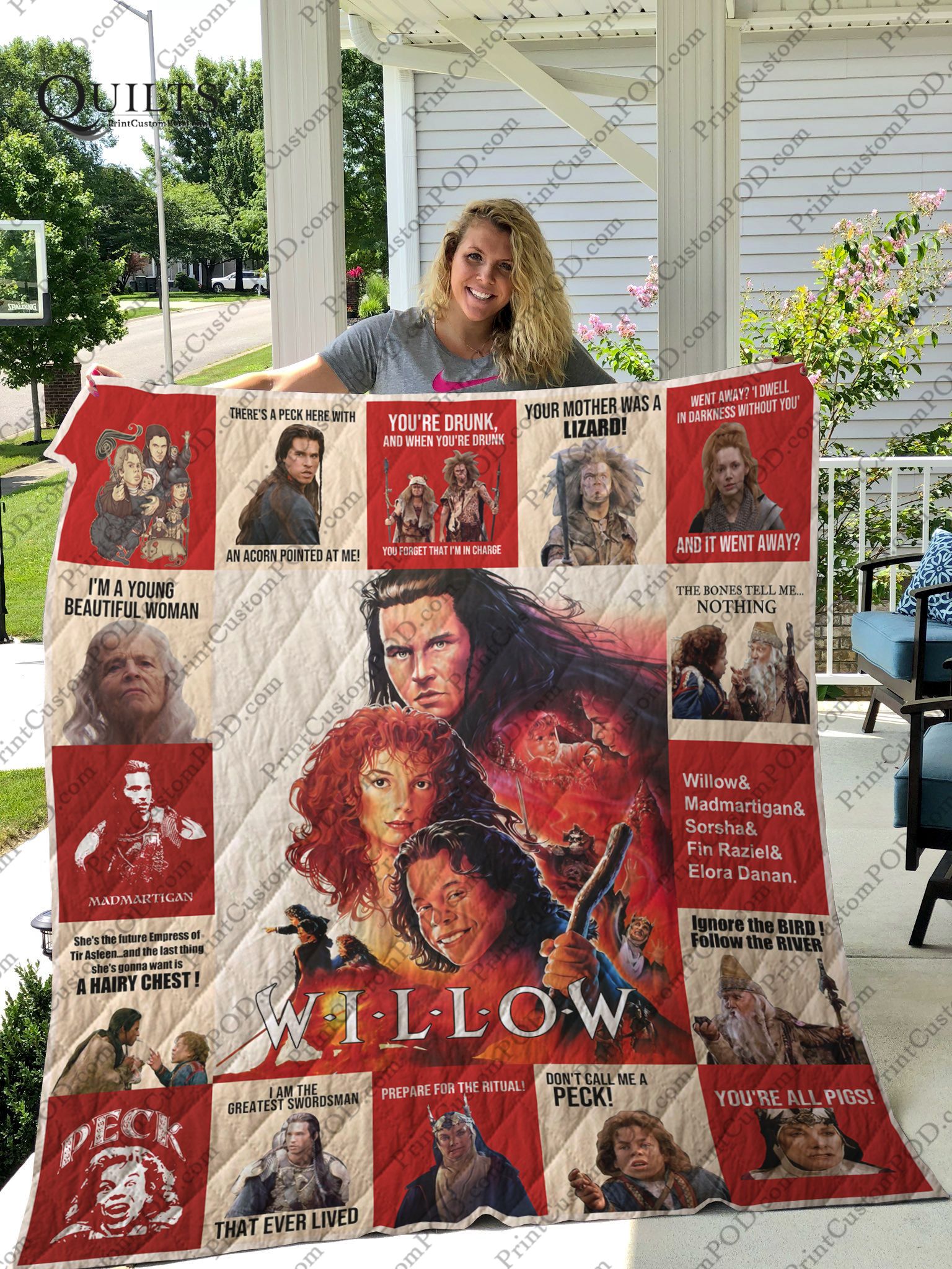 Enter The World Of 1988 Movie Willow Quilt Blanket