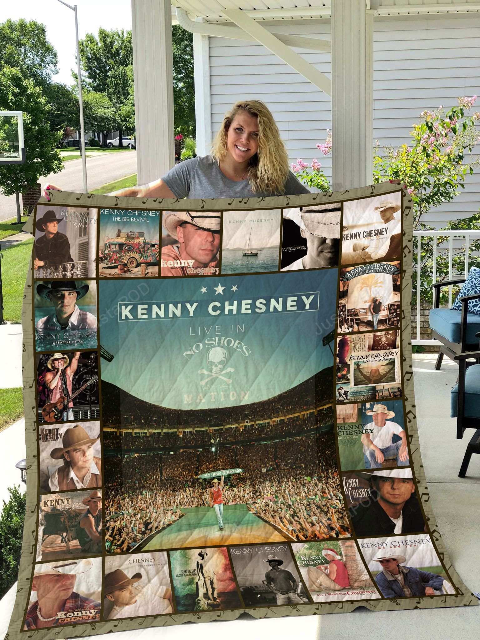 Kenny Chesney Live In No Shoes Nation Quilt Blanket