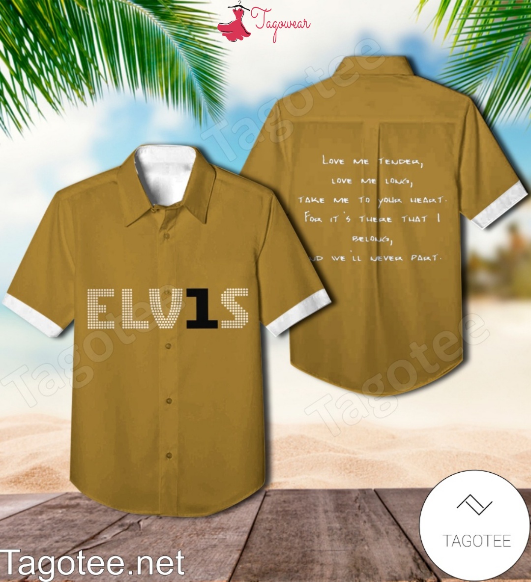 Elvis Presley Elv1s Album Cover Hawaiian Shirt
