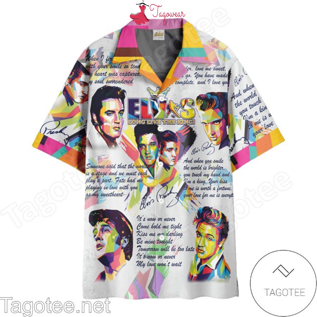 Elvis Presley Long Live The King Hawaiian Shirt And Short