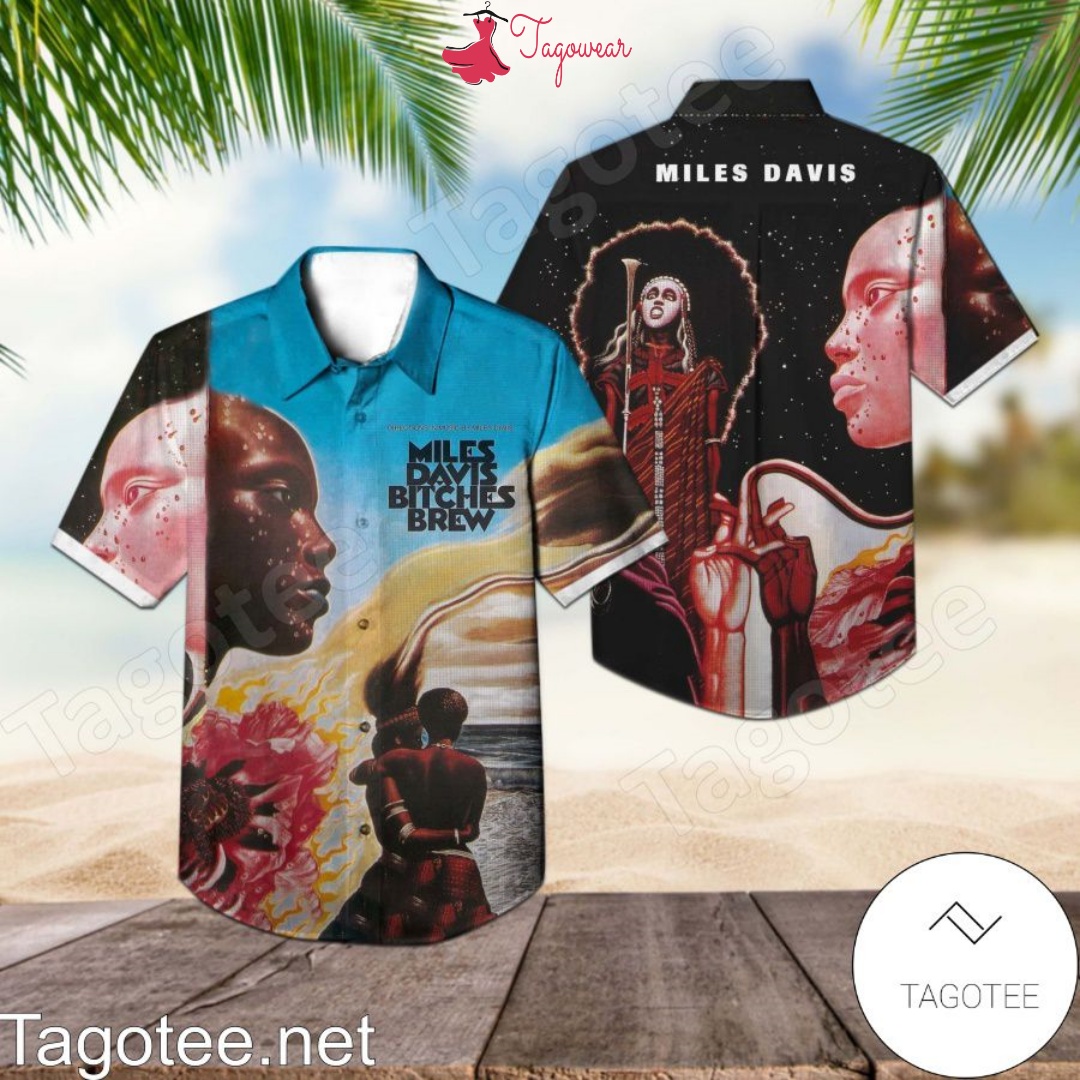 Miles Davis Bitches Brew Album Cover Style 2 Hawaiian Shirt