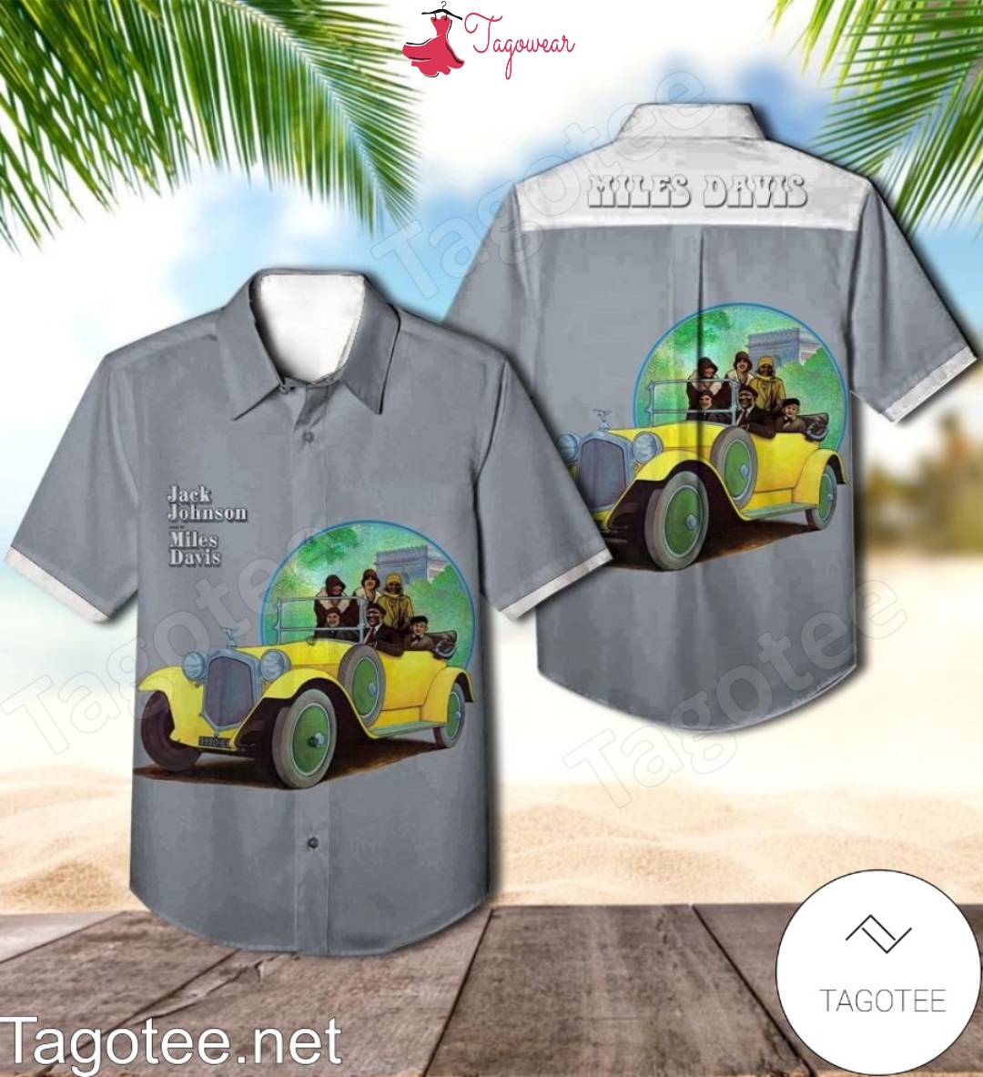 Miles Davis Jack Johnson Album Cover Hawaiian Shirt