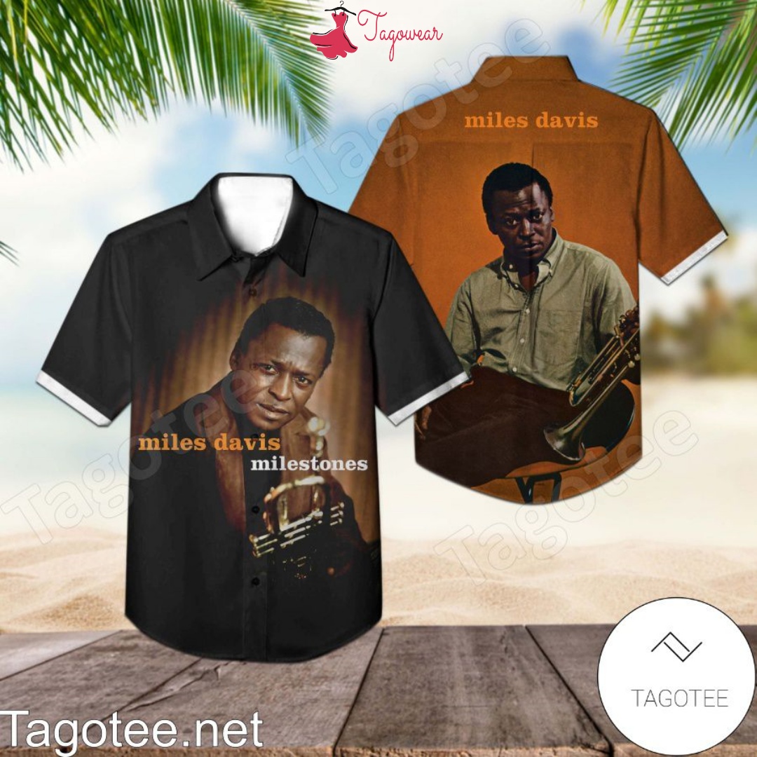 Miles Davis Milestones Album Cover Hawaiian Shirt