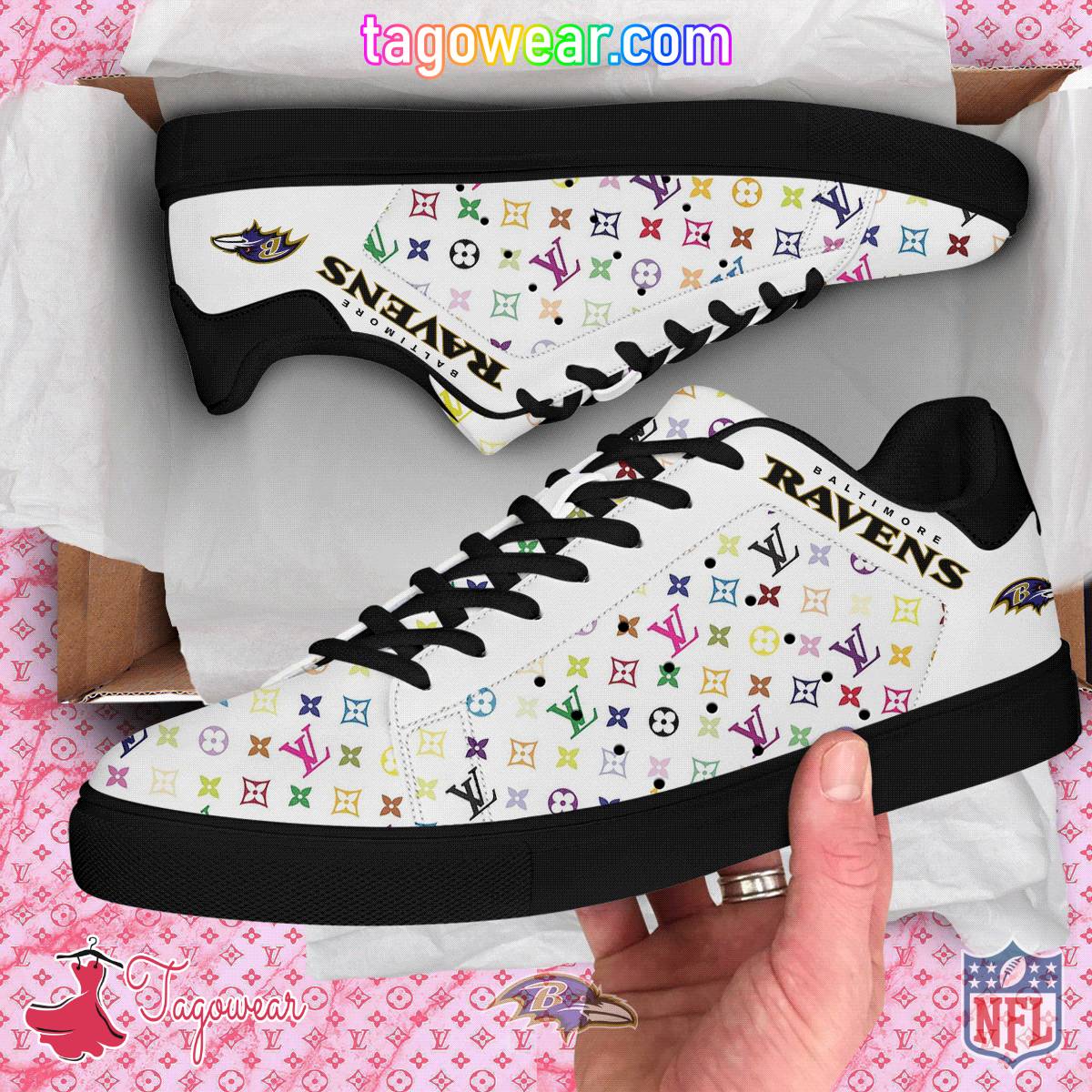 Baltimore Ravens NFL Louis Vuitton Stan Smith Shoes a