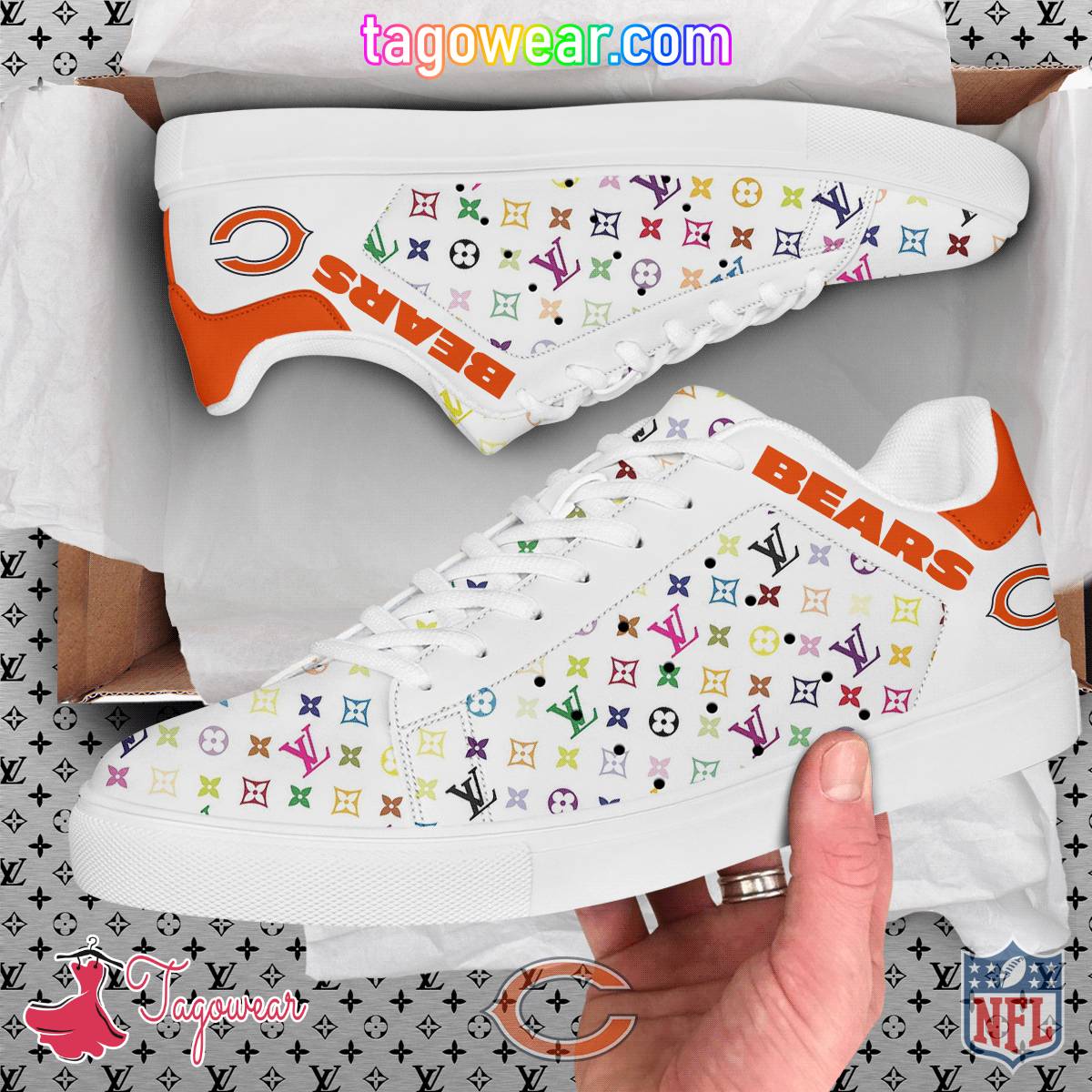 Chicago Bears NFL Louis Vuitton Stan Smith Shoes
