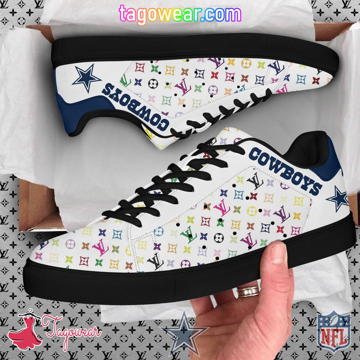 Dallas Cowboys NFL Louis Vuitton Stan Smith Shoes a