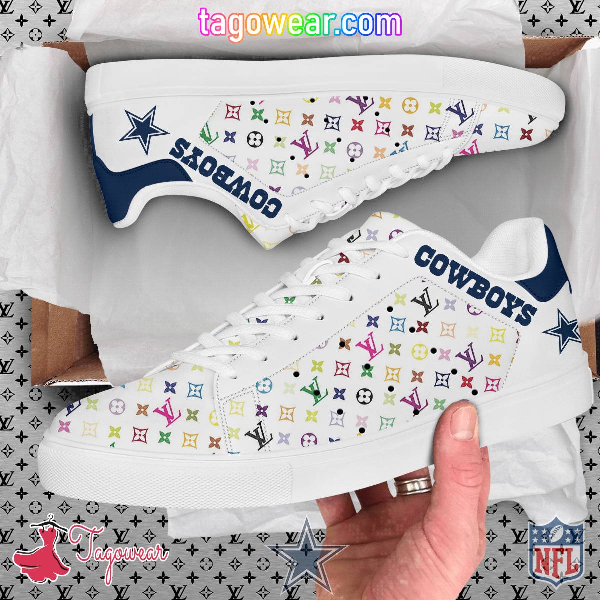 Dallas Cowboys NFL Louis Vuitton Stan Smith Shoes