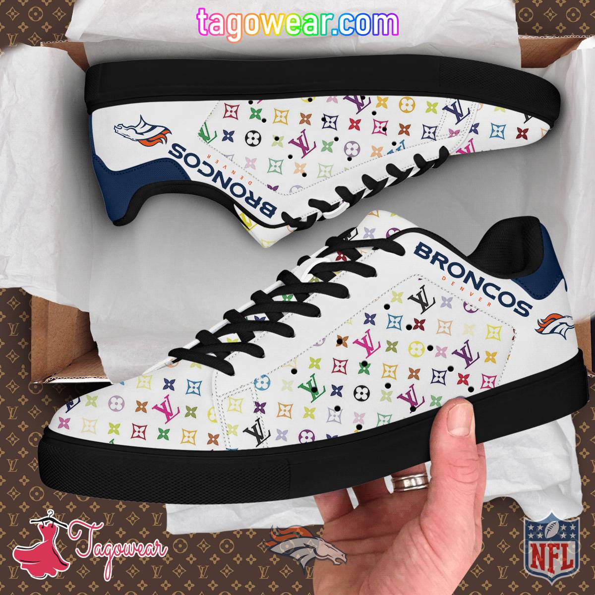 Denver Broncos NFL Louis Vuitton Stan Smith Shoes a