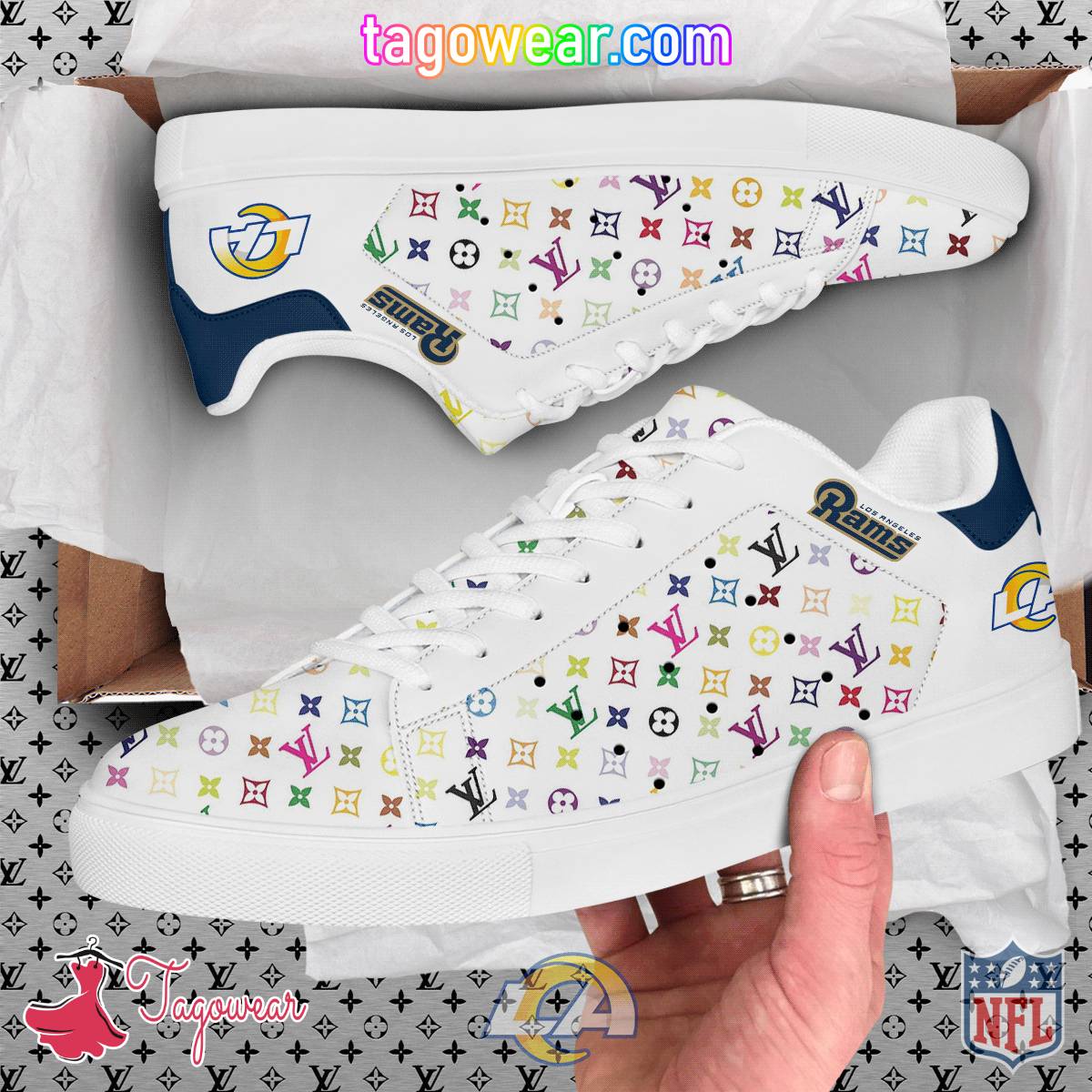 Los Angeles Rams NFL Louis Vuitton Stan Smith Shoes