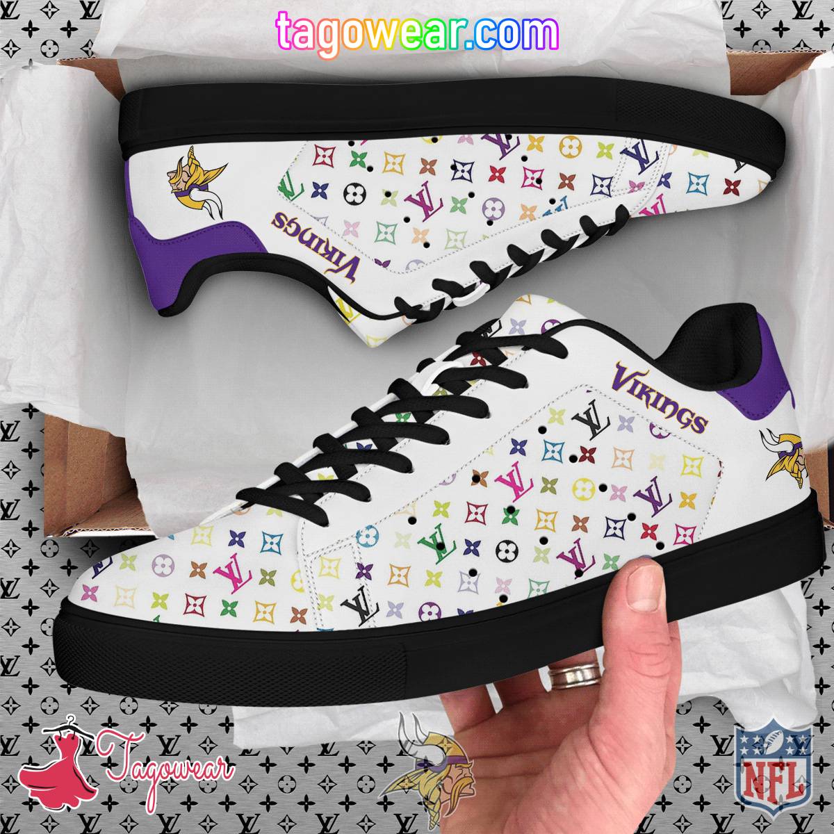 Minnesota Vikings NFL Louis Vuitton Stan Smith Shoes a