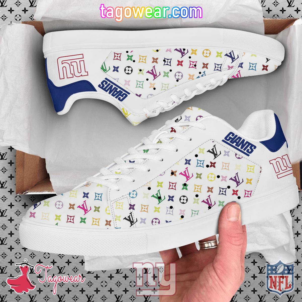 New York Giants NFL Louis Vuitton Stan Smith Shoes