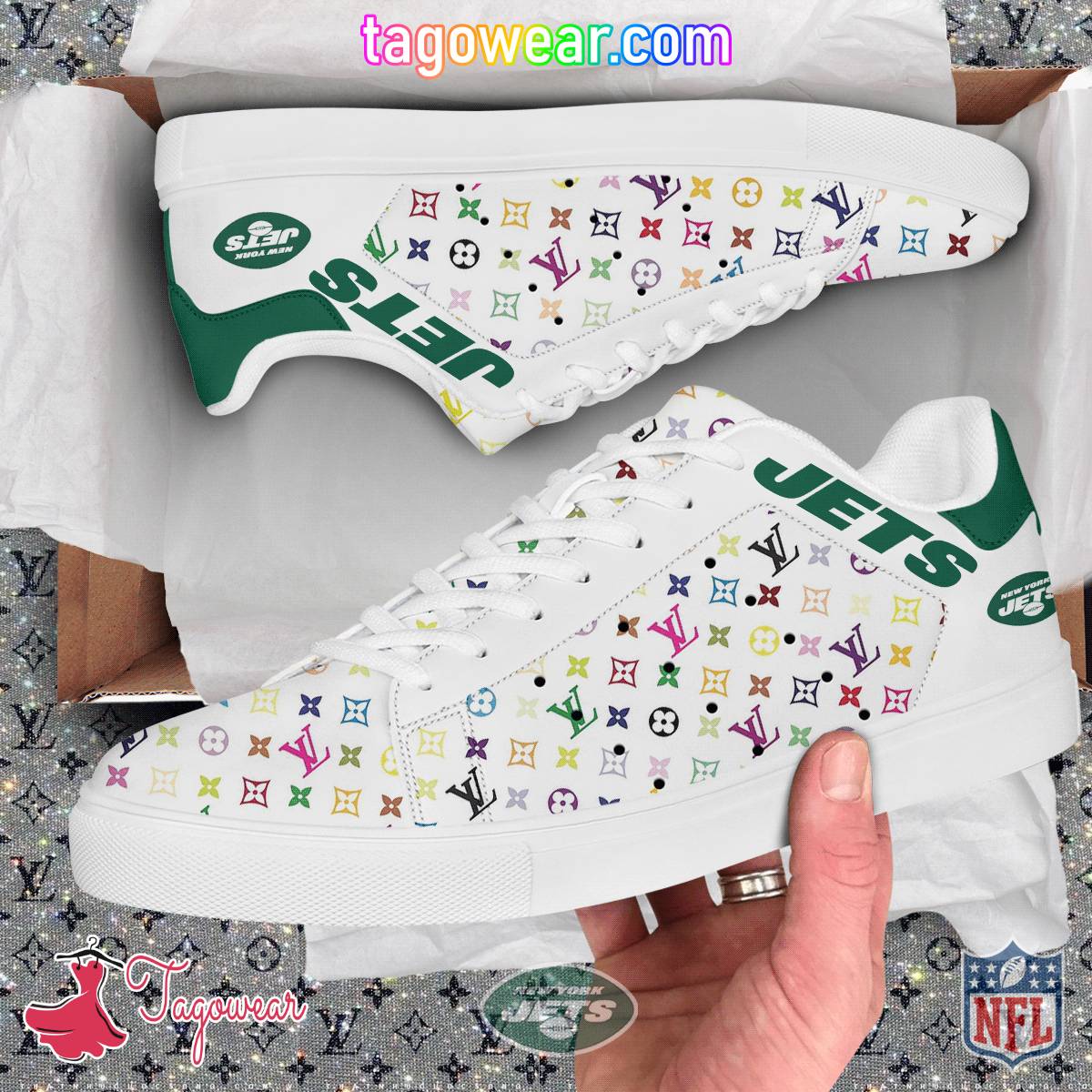 New York Jets NFL Louis Vuitton Stan Smith Shoes