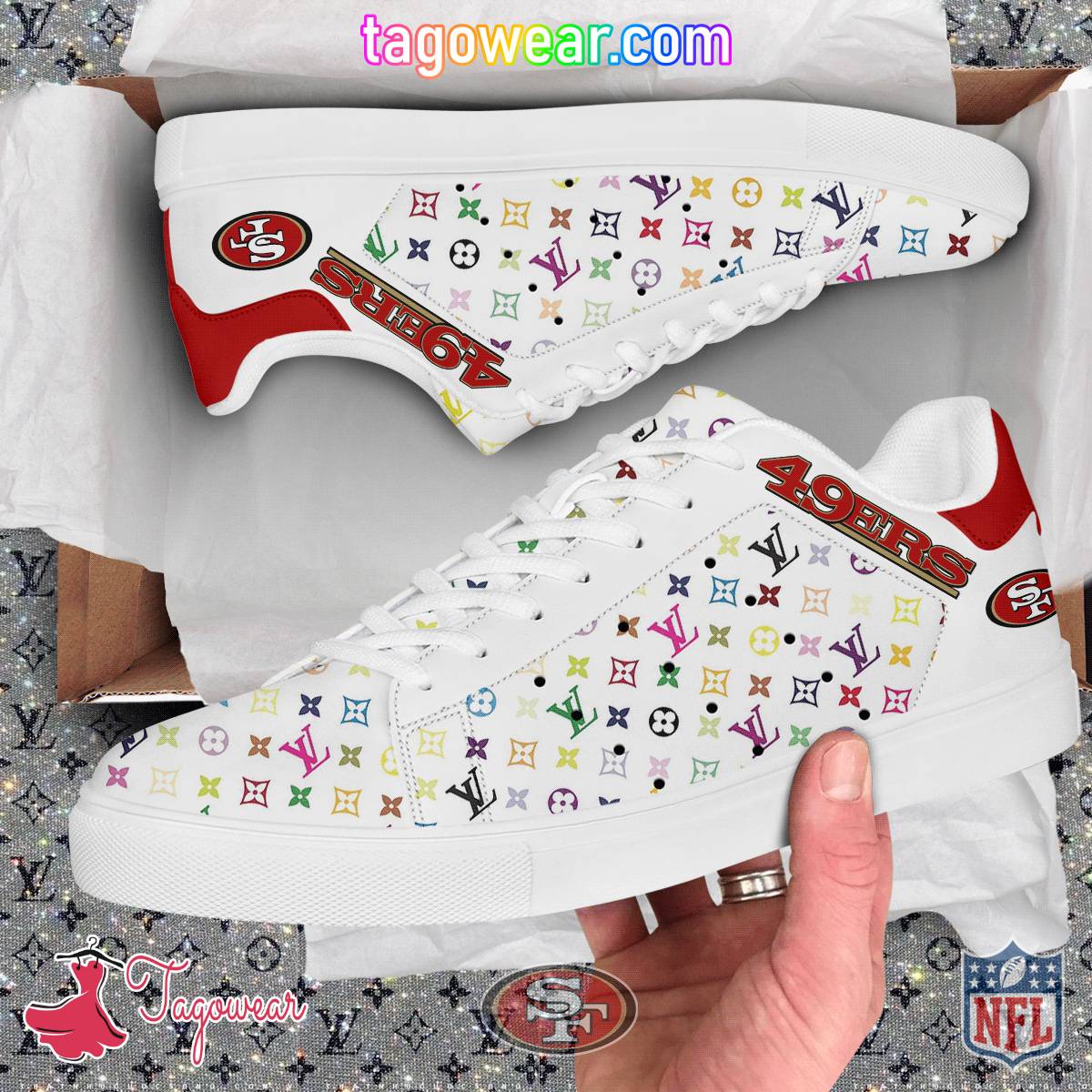 San Francisco 49ers NFL Louis Vuitton Stan Smith Shoes