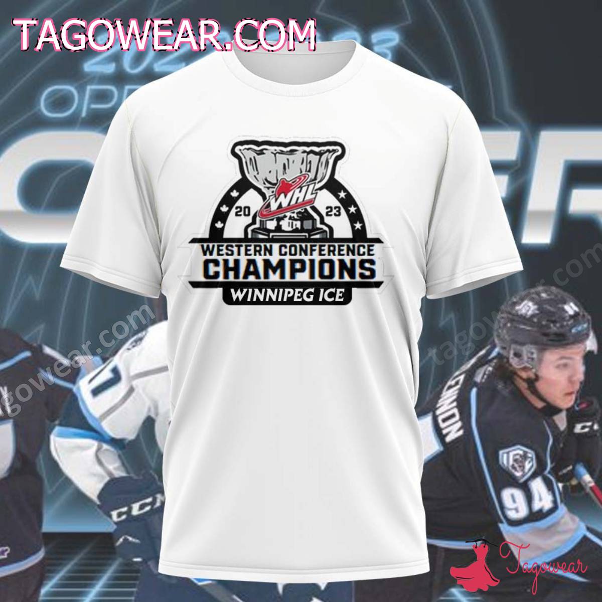 2023 Western Conference Champions Winnipeg Ice Shirt, Tank Top