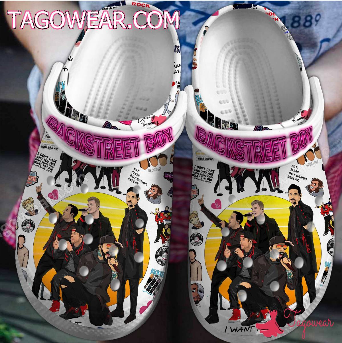 Backstreet Boys Band Crocs Clogs Shoes