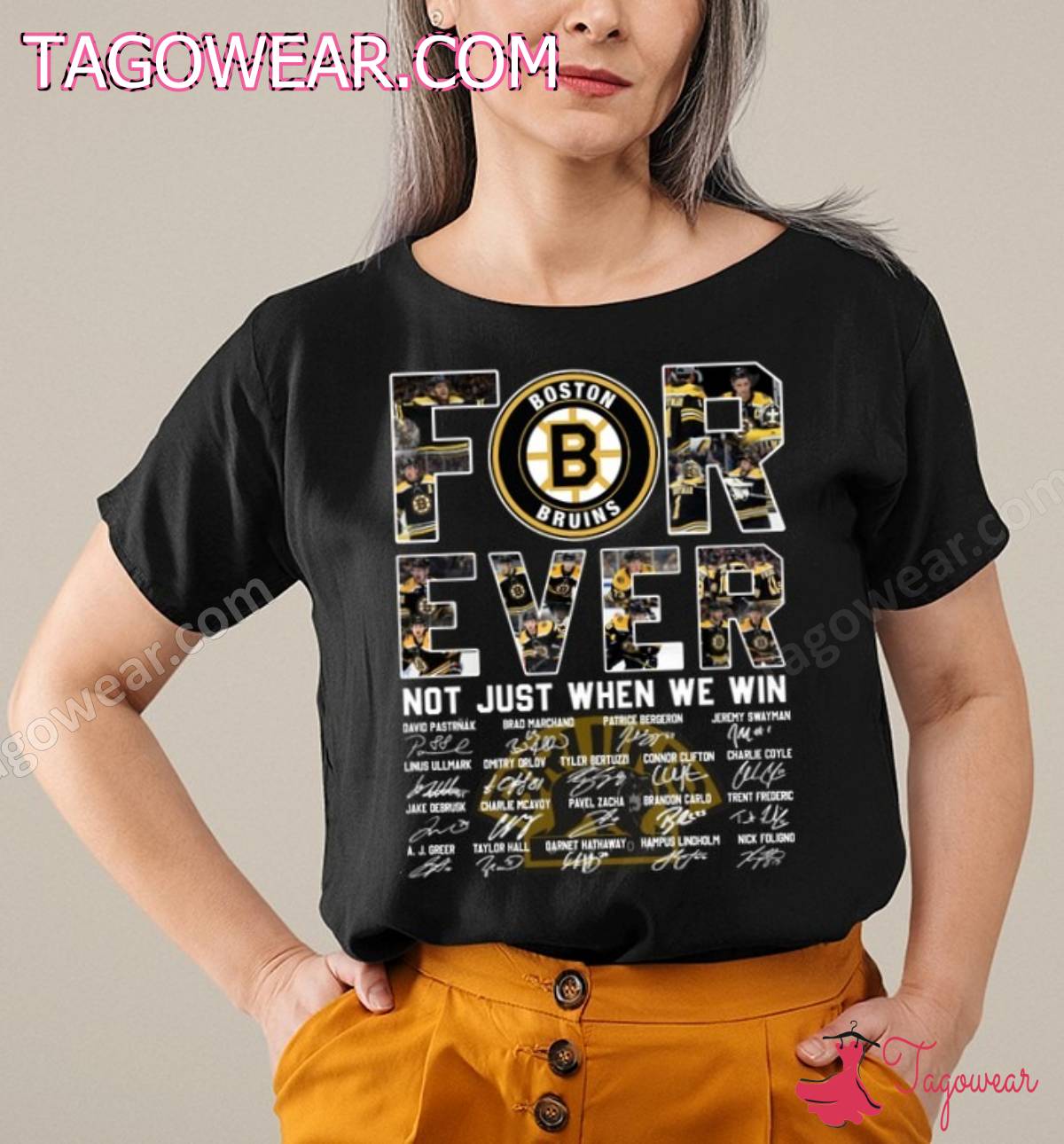 Boston Bruins Forever Not Just When We Win Signatures Shirt, Tank Top
