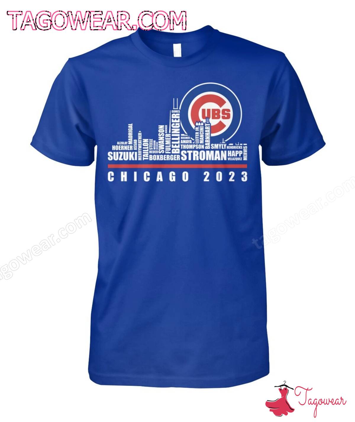 Chicago Cubs Players Chicago 2023 City Shirt