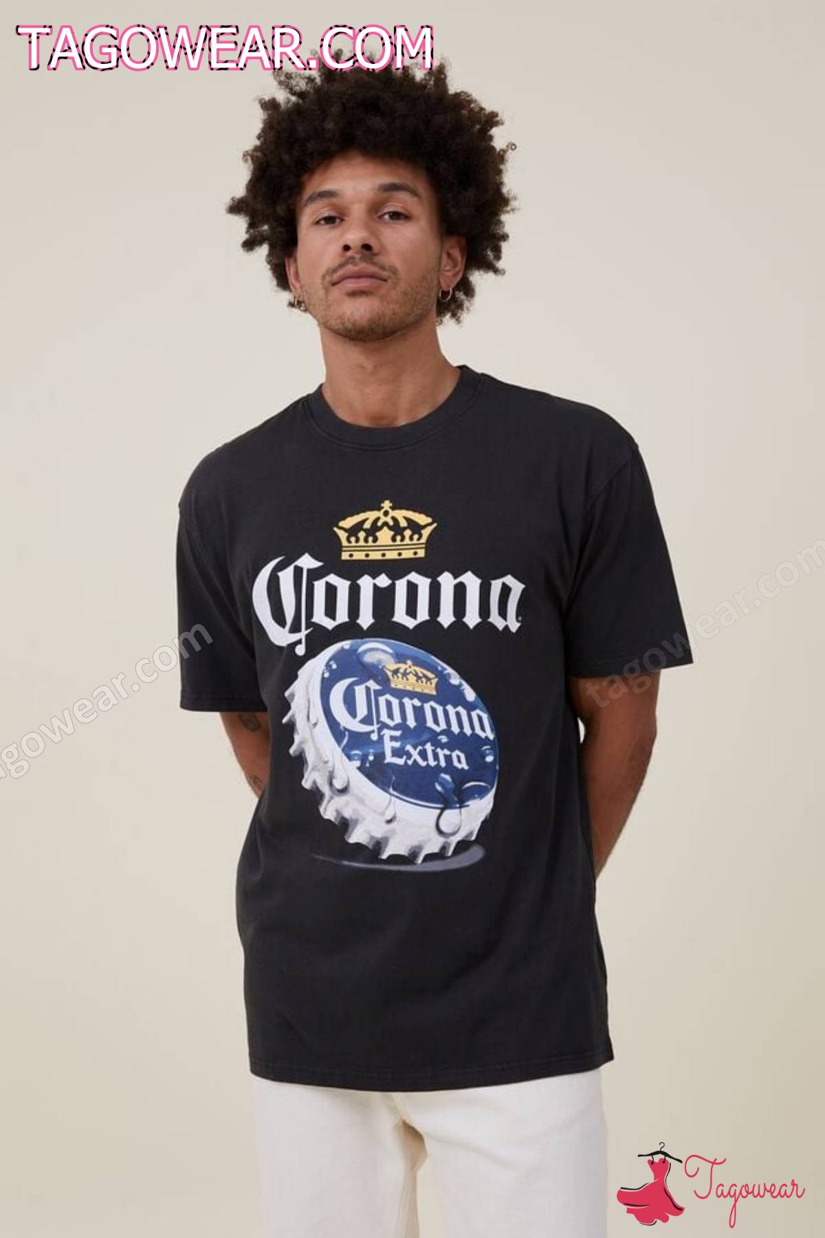 Corona Extra Beer Bottle Cap Shirt