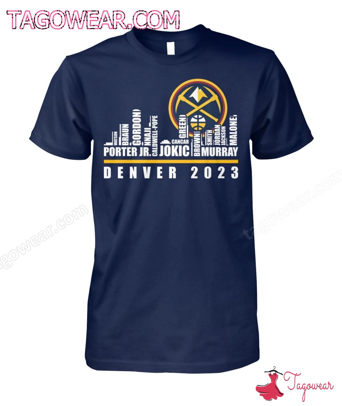 Denver Nuggets Players Denver 2023 City Shirt