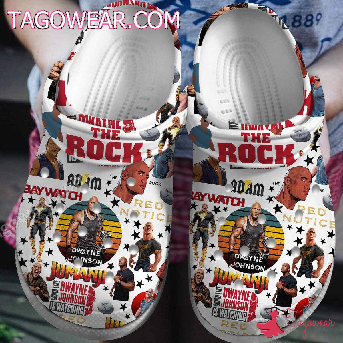 Dwayne Johnson The Rock Crocs Clogs Shoes