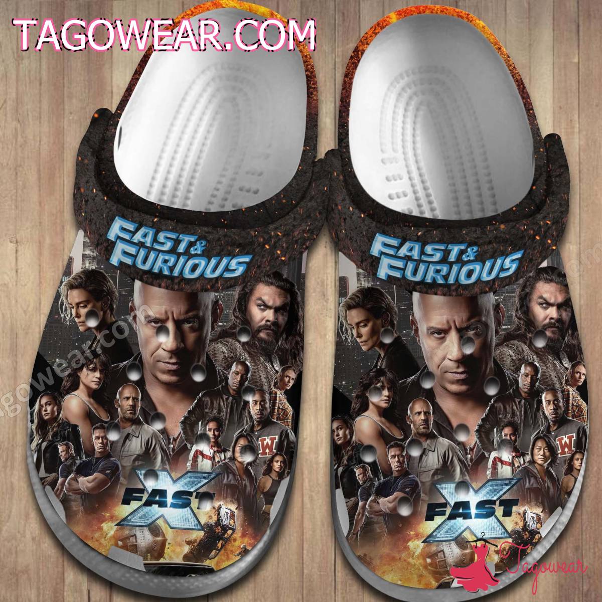 Fast And Furious X Crocs Clogs Shoes a