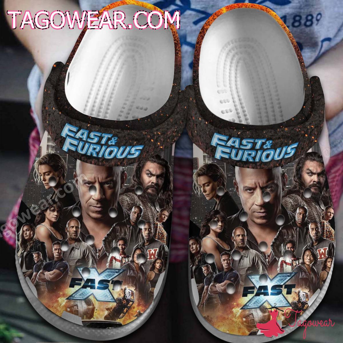 Fast And Furious X Crocs Clogs Shoes
