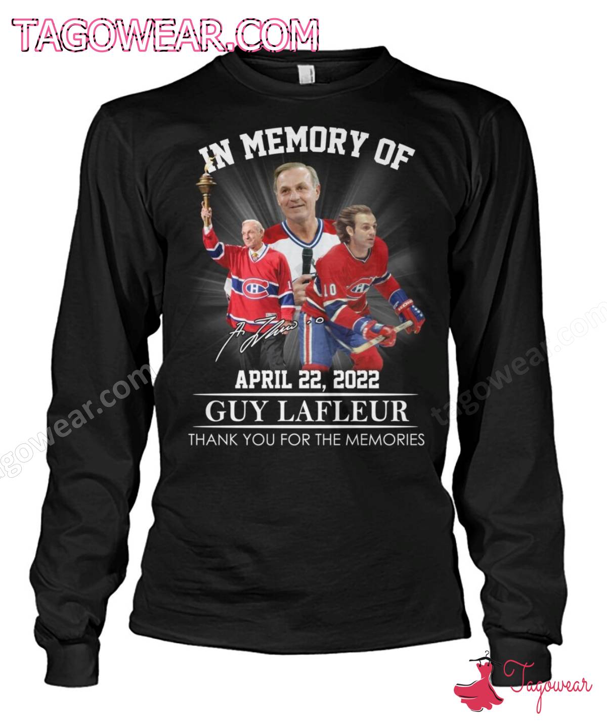 In Memory Of April 22, 2022 Guy Lafleur Thank You For The Memories Signature Shirt, Tank Top a
