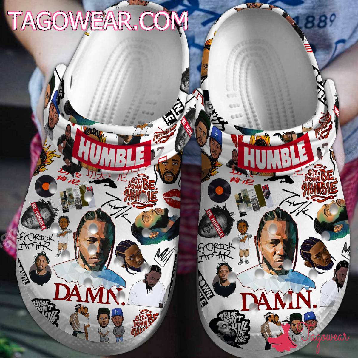 Kendrick Lamar Humble Damn Crocs Clogs Shoes