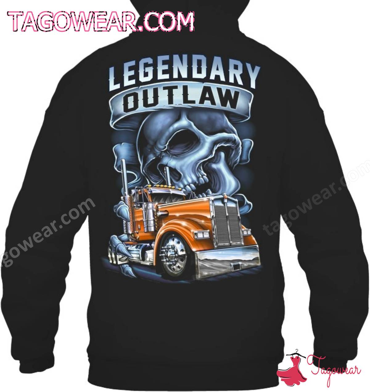 Legendary Outlaw Trucker Skull Shirt