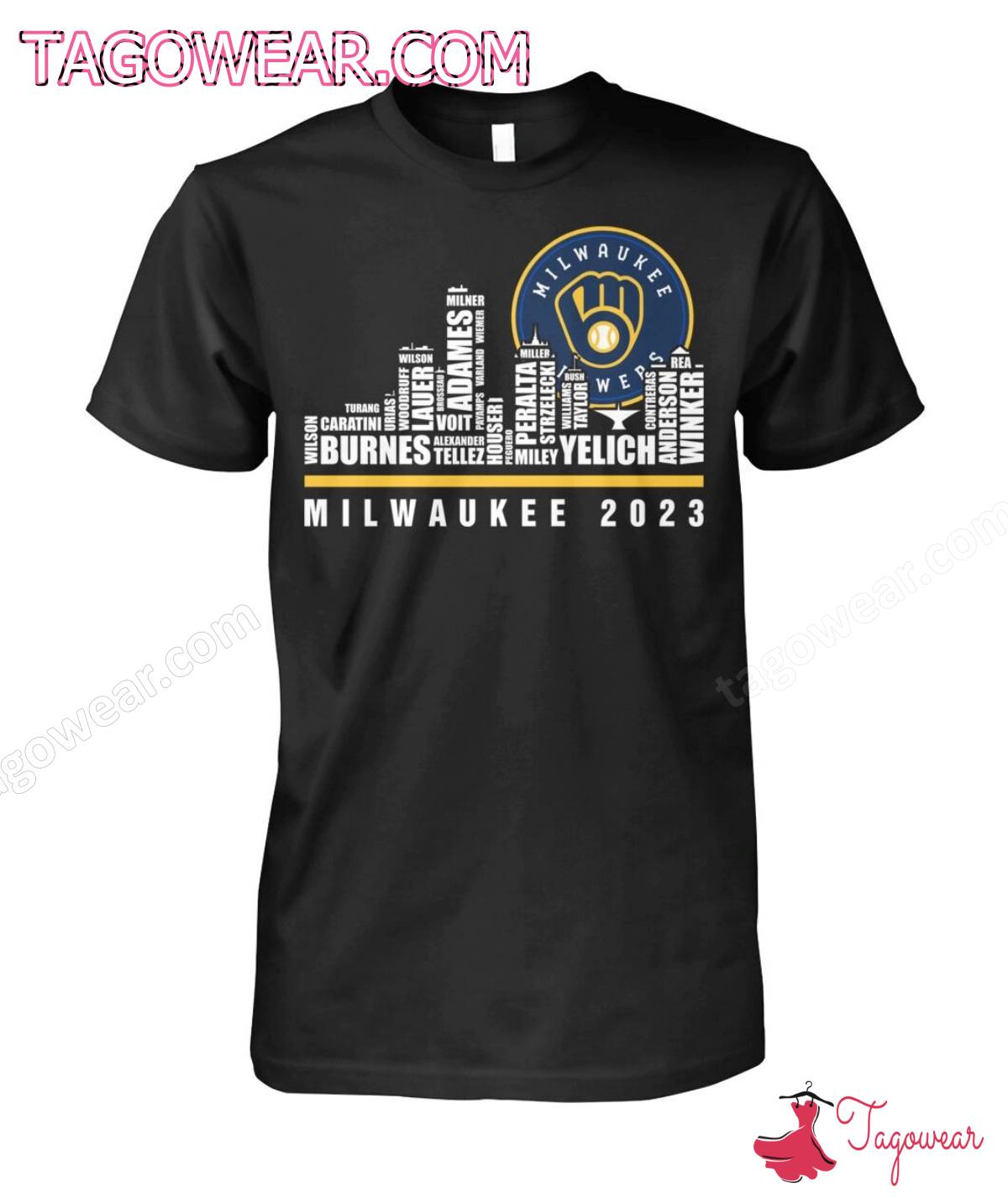 Milwaukee Brewers Players Milwaukee 2023 City Shirt