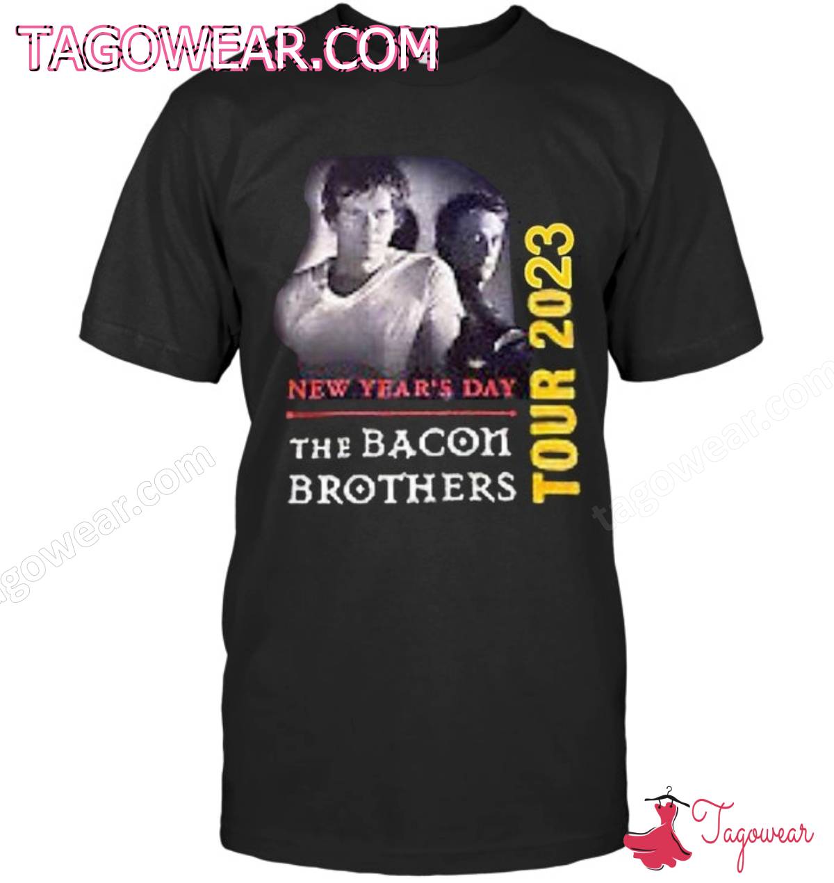 New Year's Day The Bacon Brothers Tour 2023 Shirt