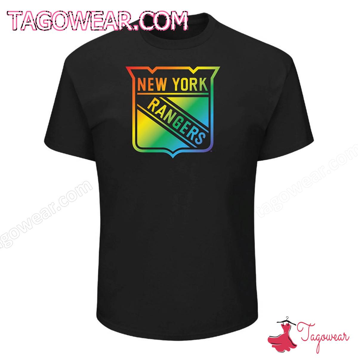 New York Ranger Rainbow Logo Pride Shirt