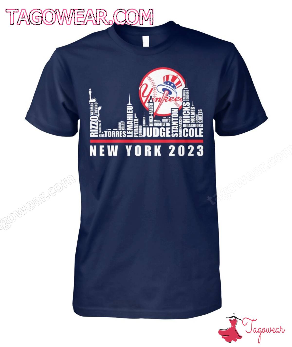 New York Yankees Players New York 2023 City Shirt