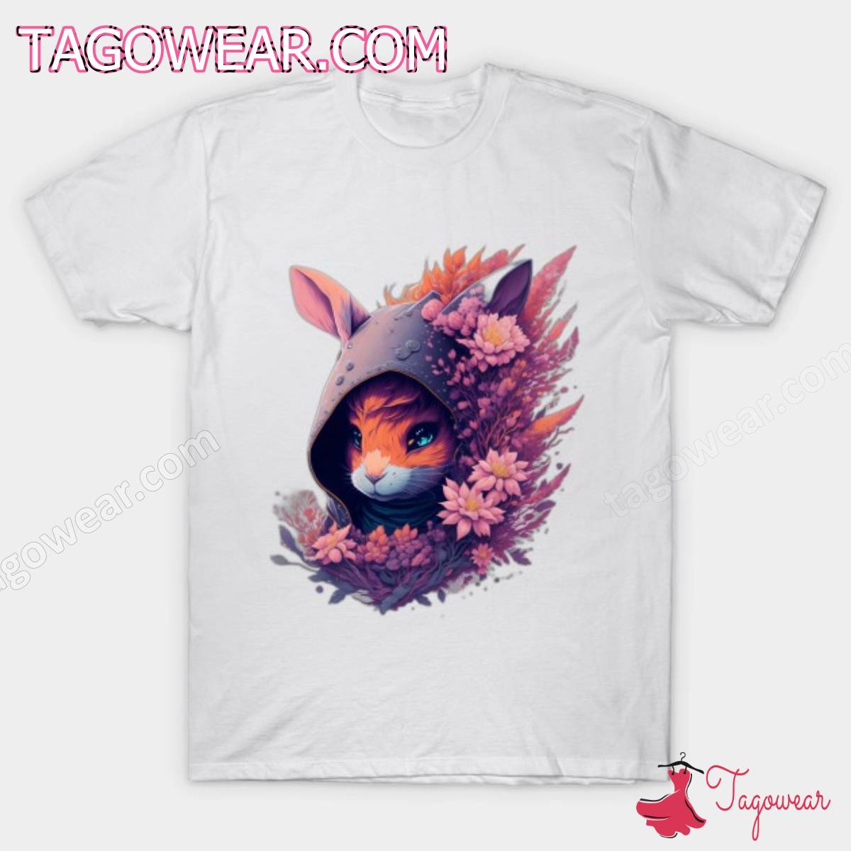 Ninja Bunny Flower Shirt