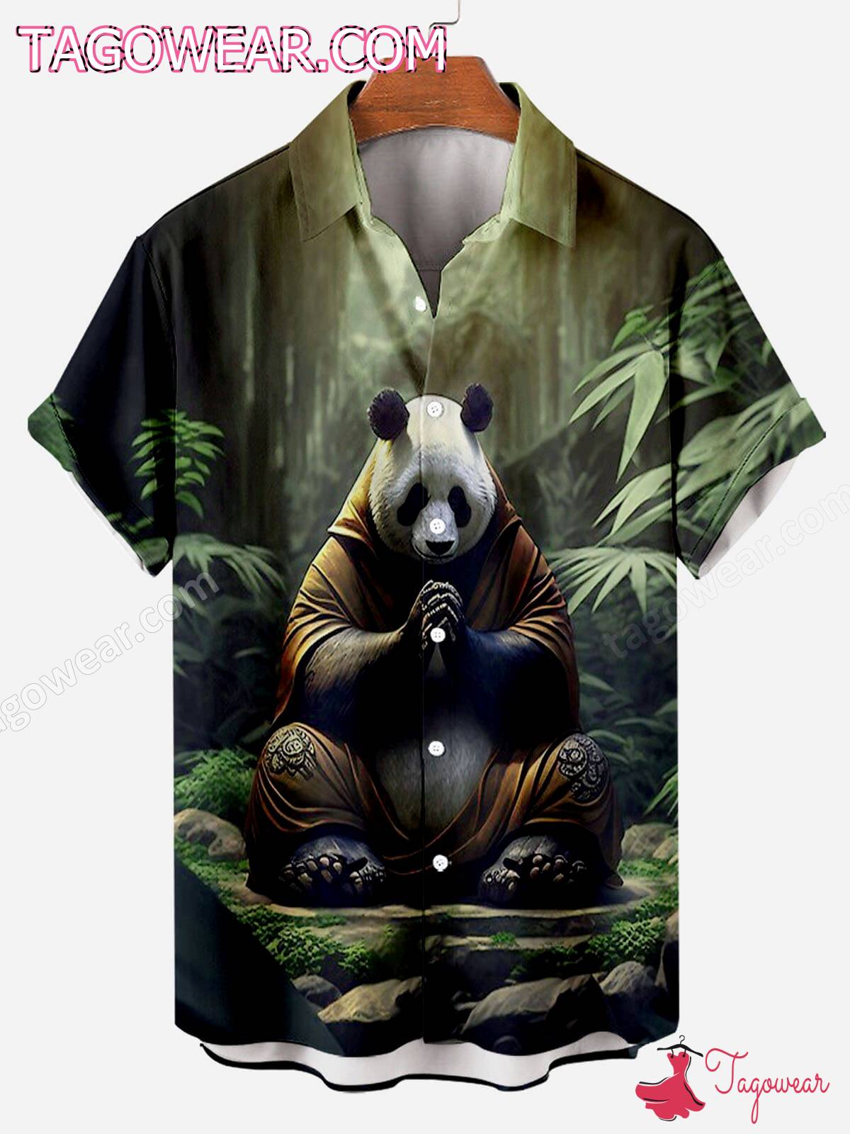 Panda Zazen Hawaiian Shirt