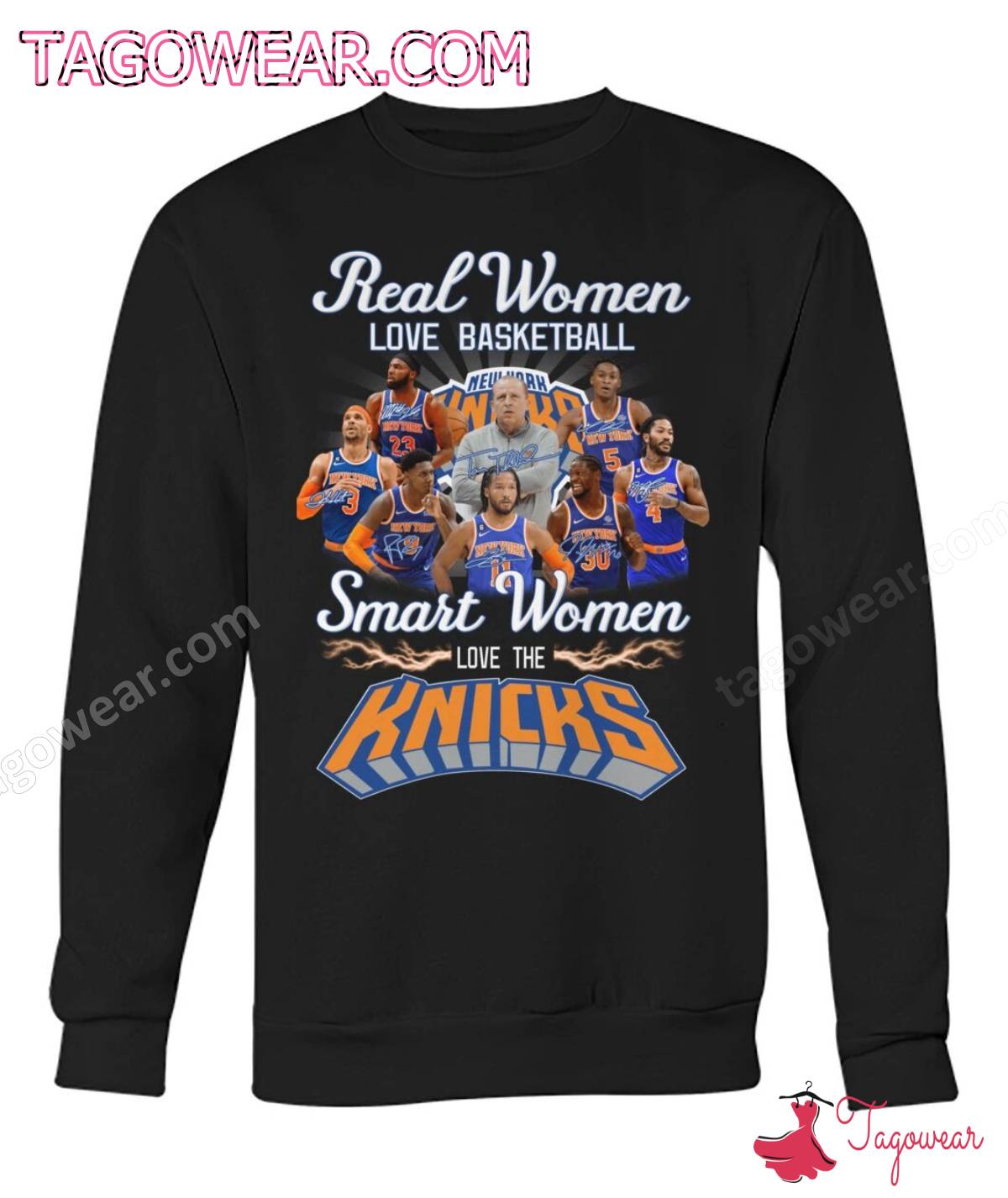 Real Women Love Basketball Smart Women Love Knicks Shirt, Tank Top b