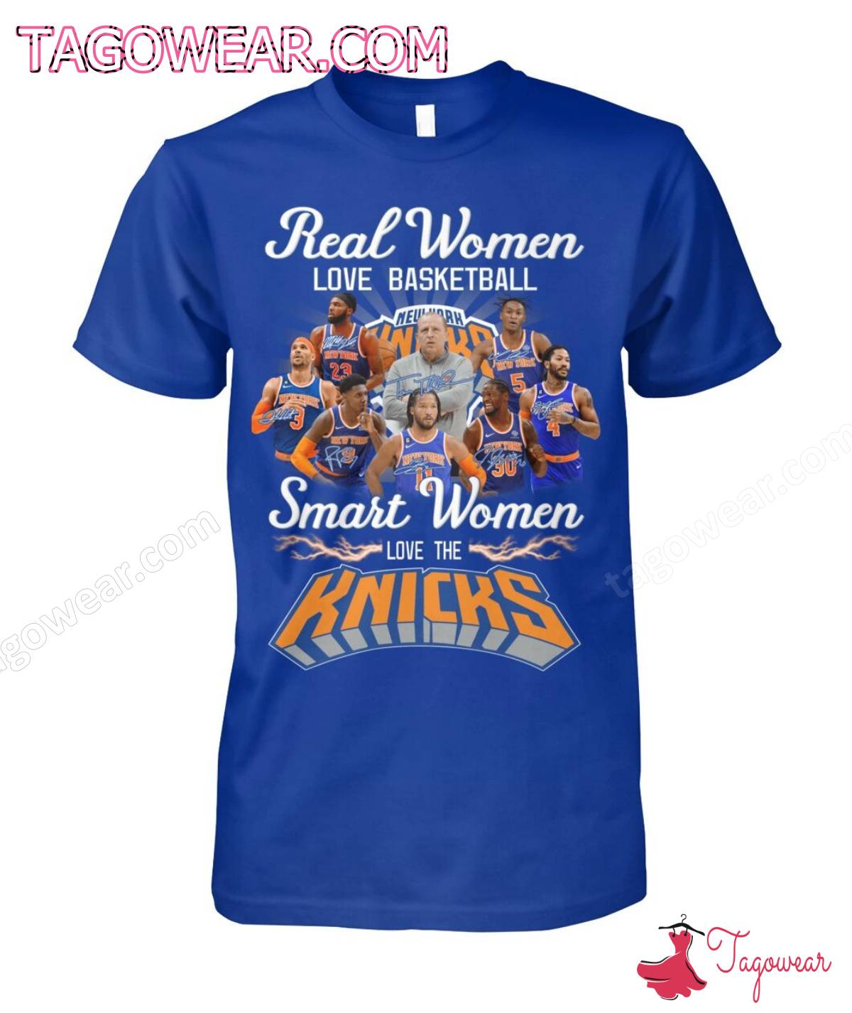 Real Women Love Basketball Smart Women Love Knicks Shirt, Tank Top