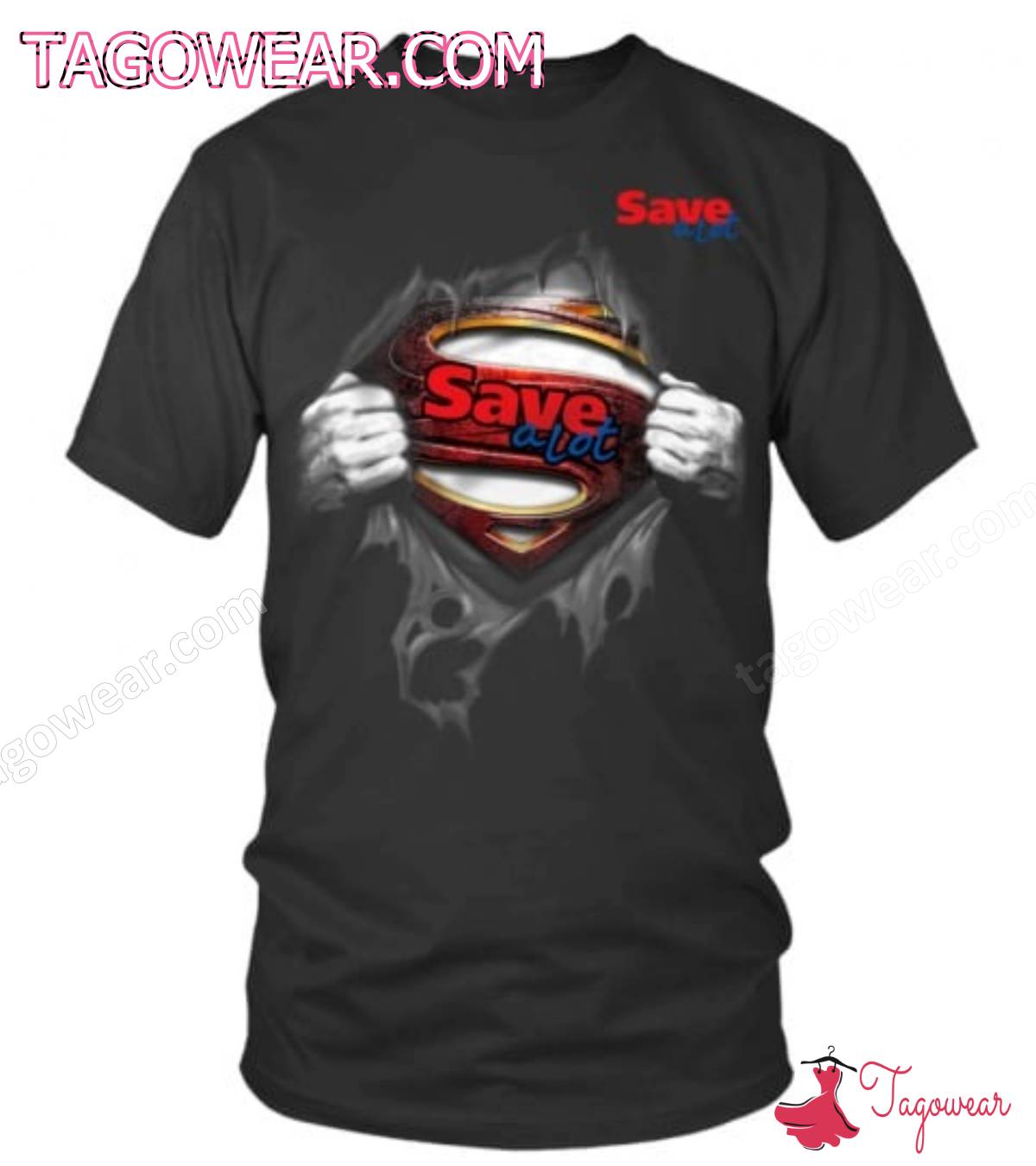 Save A Lot Superman Hands Open Heart Shirt