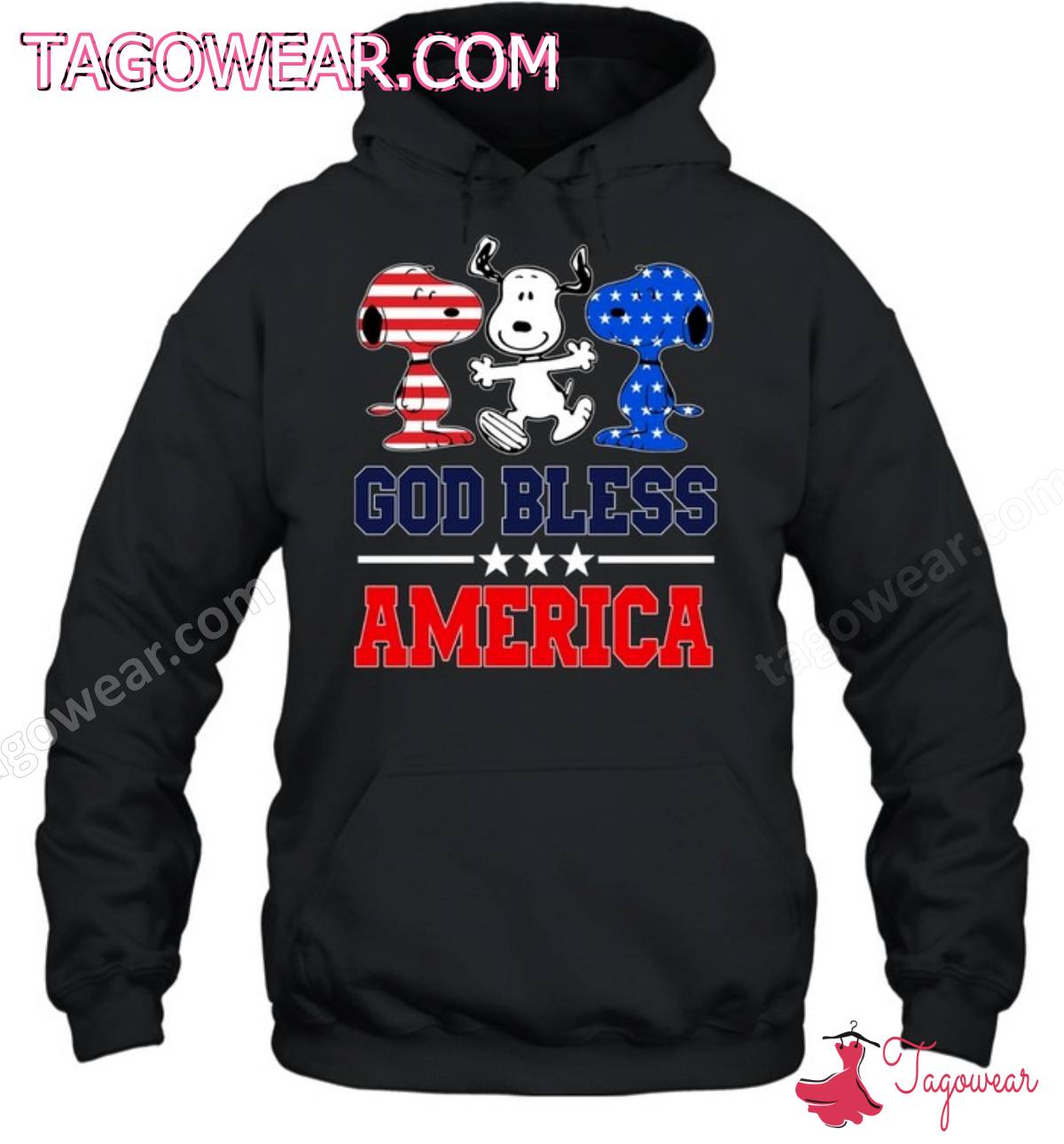 Snoopy God Bless America Shirt, Tank Top a