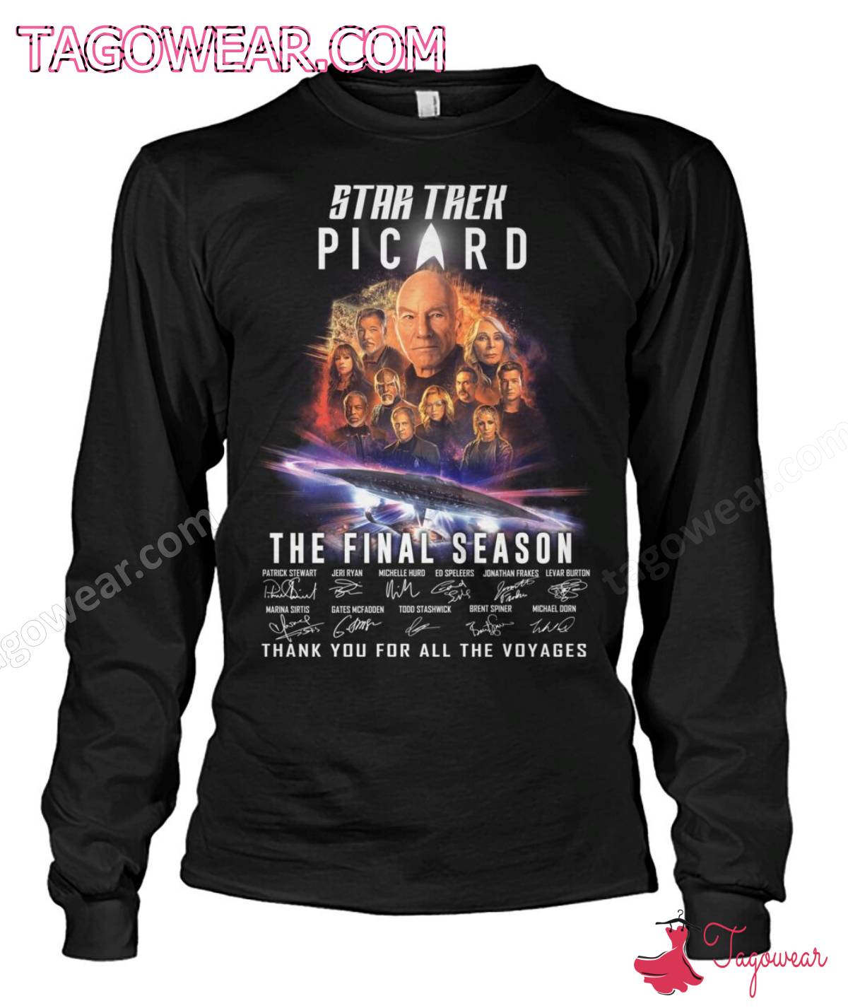 Star Trek Picard The Final Season Signatures Thank You For All The Voyages Shirt, Tank Top a