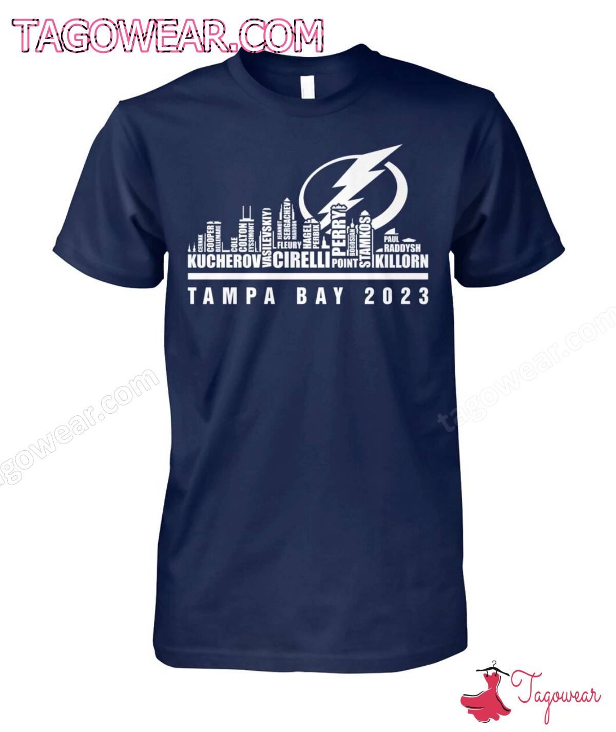 Tampa Bay Lightning Players Tampa Bay 2023 City Shirt
