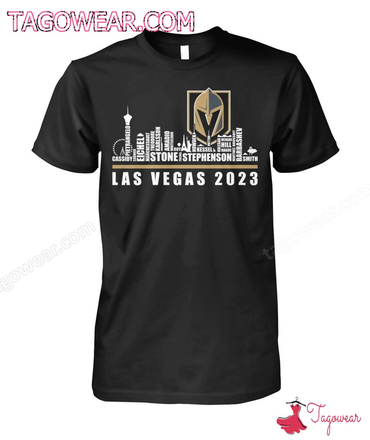 Vegas Golden Knights Players Las Vegas 2023 City Shirt