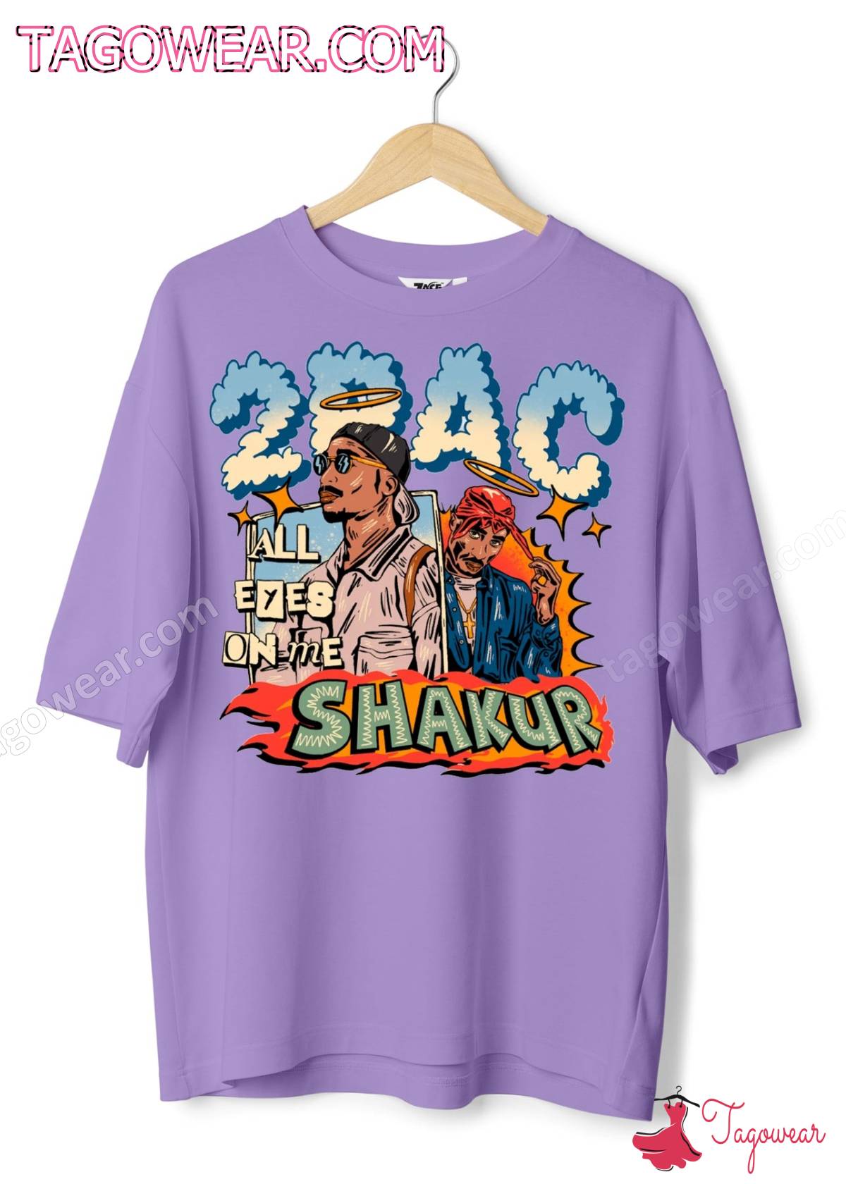 2pac All Eyez On Me Tupac Shakur Cartoon Shirt a