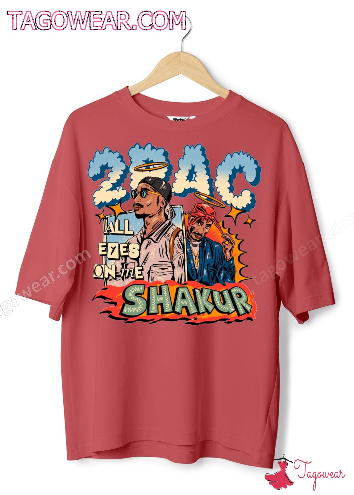 2pac All Eyez On Me Tupac Shakur Cartoon Shirt