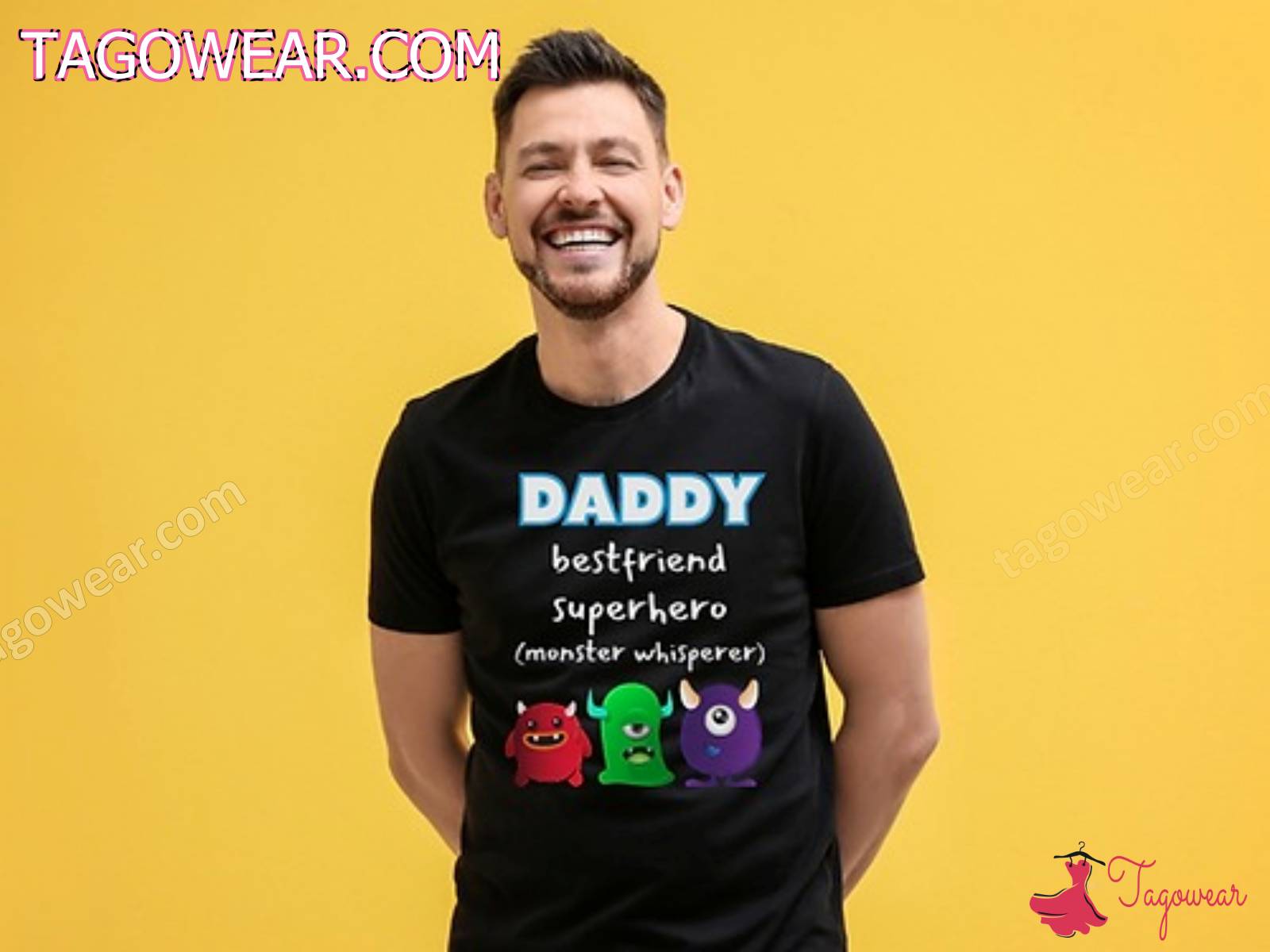 Daddy Best Friend Superhero Monster Whisperer Shirt
