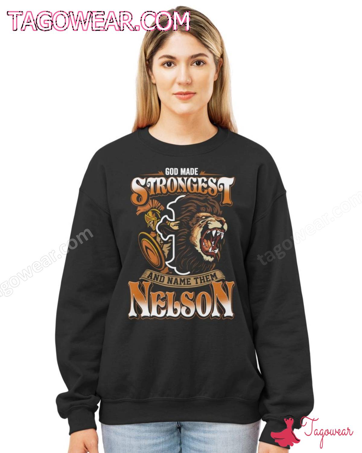 God Made Strongest And Name Them Lion Personalized Shirt