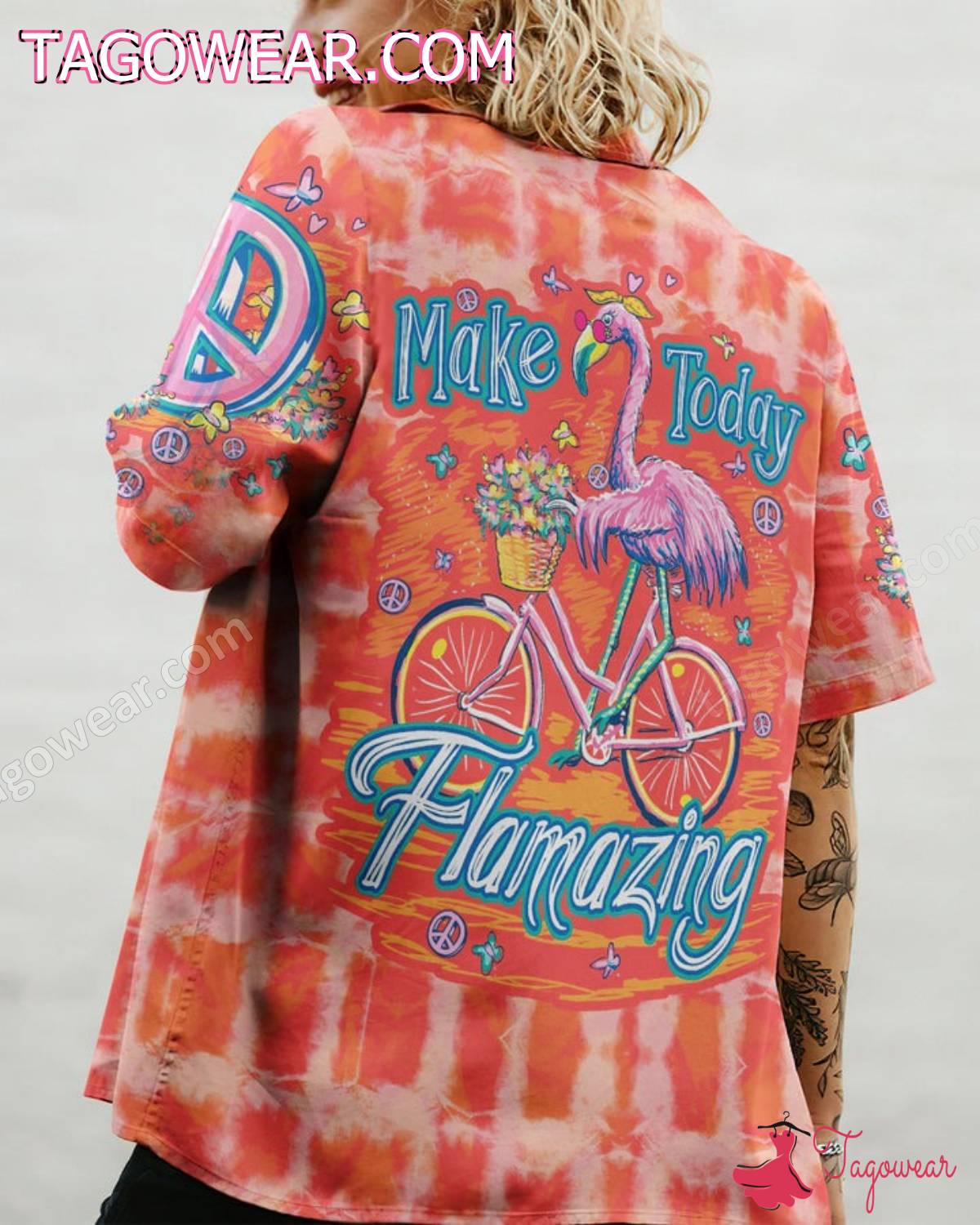 Hippie Flamingo Make Today Flamazing Hawaiian Shirt