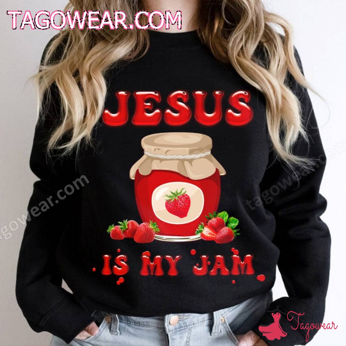 Jesus Is My Jam Strawberry Shirt a