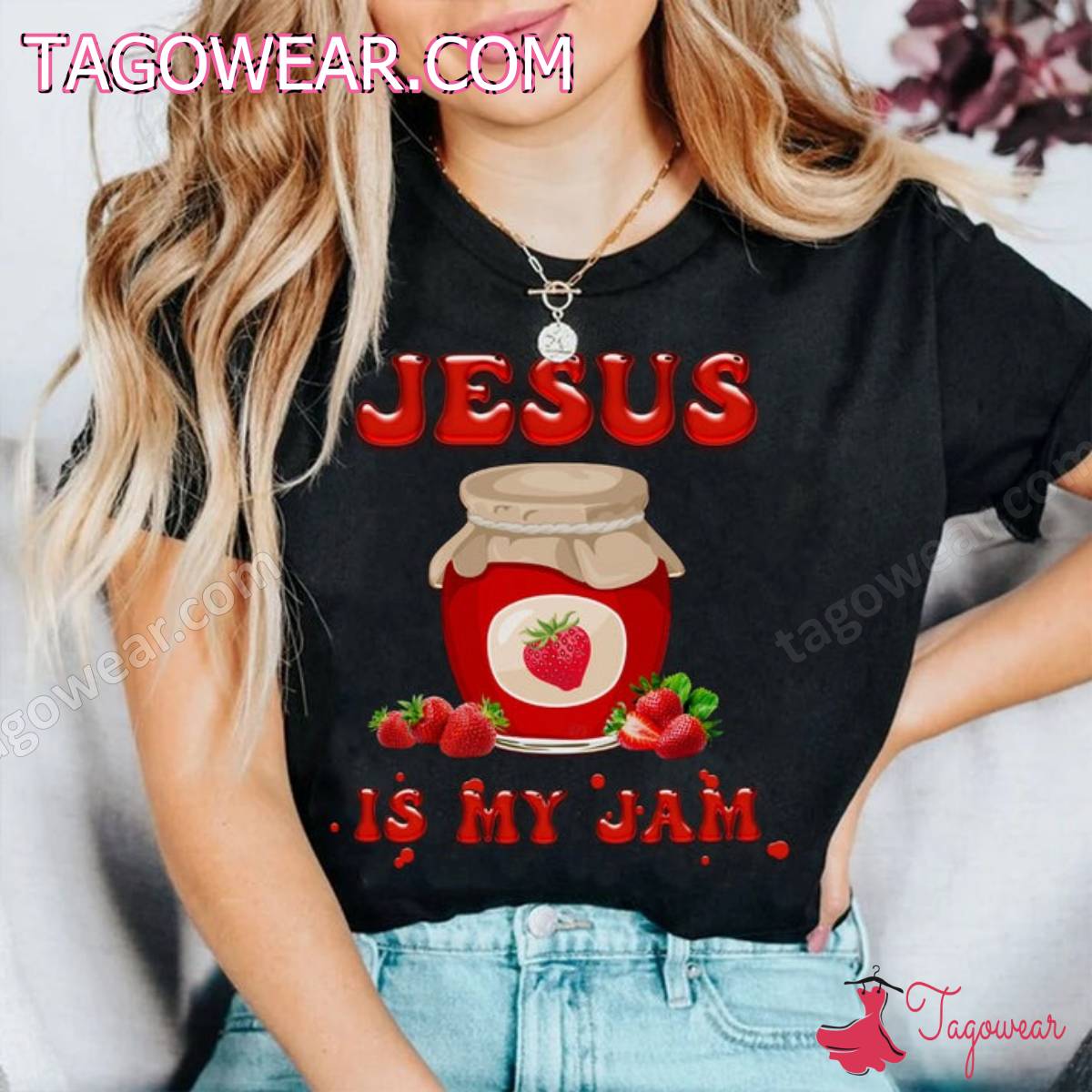 Jesus Is My Jam Strawberry Shirt